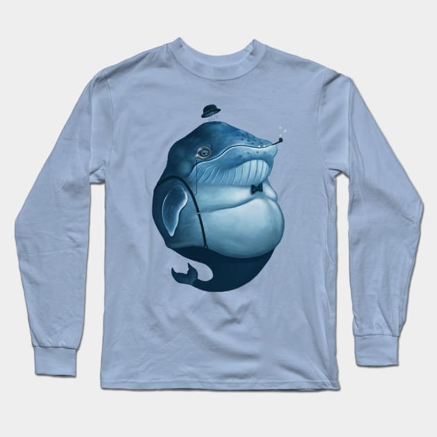 Whalesly Long Sleeve T-Shirt by dviart